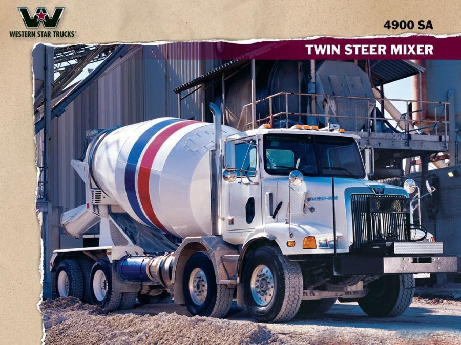 Western Star 4900 SA Twin Steer Mixer '2008